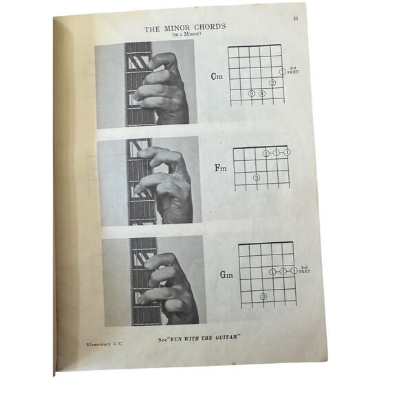 VTG Mel Bay Modern Guitar Method Grade 1 Sheet Music Book A + Guitar Chords READ - Picture 6 of 9